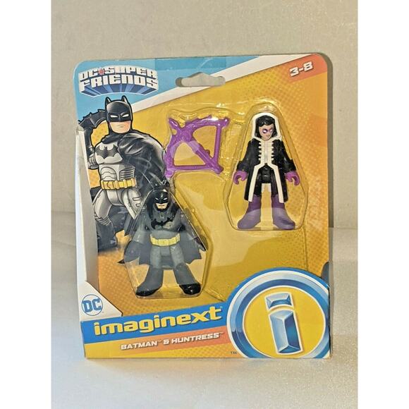 Imaginext DC Batman & Huntress DC Super Friends 3" Figurine - Picture 1 of 4